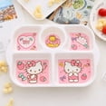 thumbnail image 6 of Kawaii Sanrios Anime Hello Kitty Cartoon Cute Children's Household Divided Rice Plate Dinner Plate Melamine Tableware Gift, 6 of 9