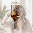 thumbnail image 2 of Unique Bargains 1 Pc Long Handle Hair Insert Comb Tortoiseshell Color Acetate Sheet, 2 of 6