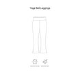 thumbnail image 3 of Expert Brand Women's Activewear Workout Yoga Bell Leggings, Charcoal, 2XL, 3 of 4