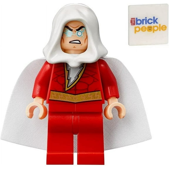 LEGO Superheroes: Shazam Minifig with Extra Hair and Power Blasts