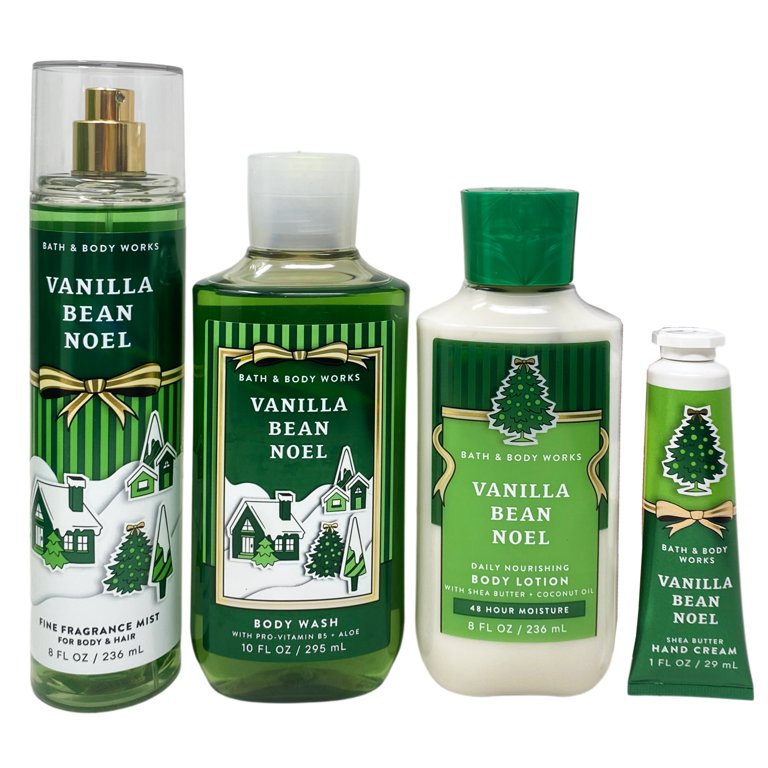 Bath & Body Works Vanilla Bean Noel Gift Bag Set - Fragrance Mist