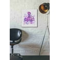 thumbnail image 3 of Epic Graffiti 'Octopus Rainbow Splash Pink' by Fab Funky Canvas Wall Art, 16"x18", 3 of 3