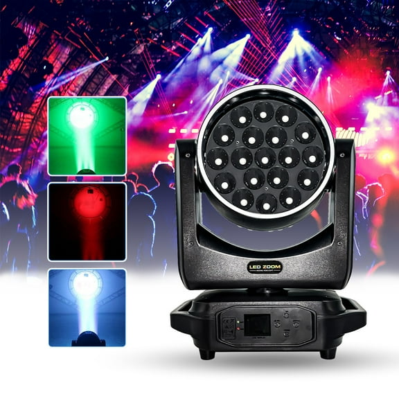 19x15W Led Moving Head RGBW Beam & Wash Zoom DJ Stage Light Equipment Concert Productions Professionals Wedding