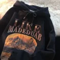 thumbnail image 5 of Ropa para hombre Sudaderas con capucha Sudaderas blancas para hombre Algodón Estampado gráfico Sudadera con capucha Ropa de calle Una pieza Sin marca Suelta Invierno Divertida, 5 of 5