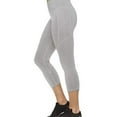 thumbnail image 2 of Reebok Womens Capri Seamed Compression Athletic Pants, 2 of 5
