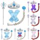 thumbnail image 2 of ZHAOCHENG Princesa Elsa - conjunto trenza, tiara, varita y un par de guantes 1, 2 of 5