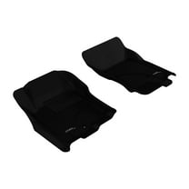 3D MAXpider Custom Fit Kagu Floor Mat (Black) for 2005-2015 Nissan Pathfinder/Xterra - 1ST Row