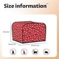 thumbnail image 5 of Lsque Hohoho3 Print 4 Slice Toaster Cover , Kitchen Appliance Dustproof Protector , Toaster Protector Dustproof Kitchen Appliance Cover, 5 of 7
