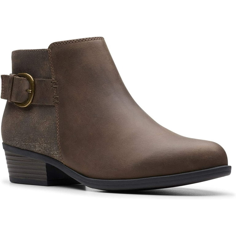 Clarks addiy terri leather ankle bootie sale
