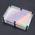 thumbnail image 1 of 3D Colorful Pin Art Board Handcraft Model Interesting Novel Pin Art for Children Home Office Decoration Transparent Middle, 1 of 5