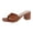 stag126-Brown, variant on BRICH Women's Square Open Toe Heels Sandals Low Block Heeled Sandal on Mules Comfortable Casual Dress Pumps Shoes Black 8
