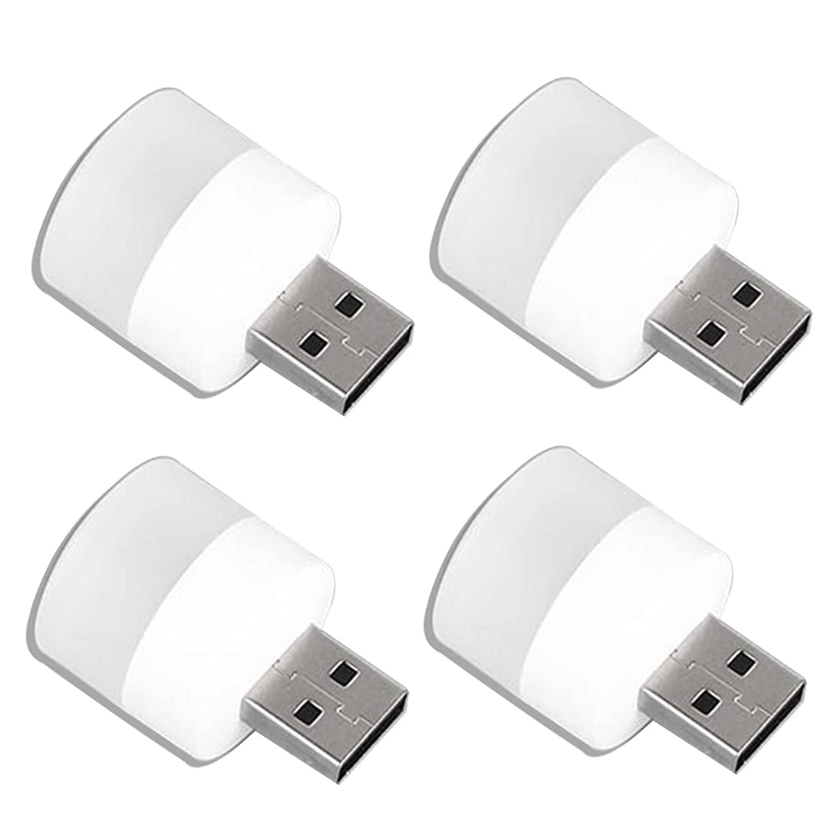 Veilleuse USB, mini Ampoule LED, à Brancher, Blanc Chaud, Adaptée pour Chambre, Salle de Bain