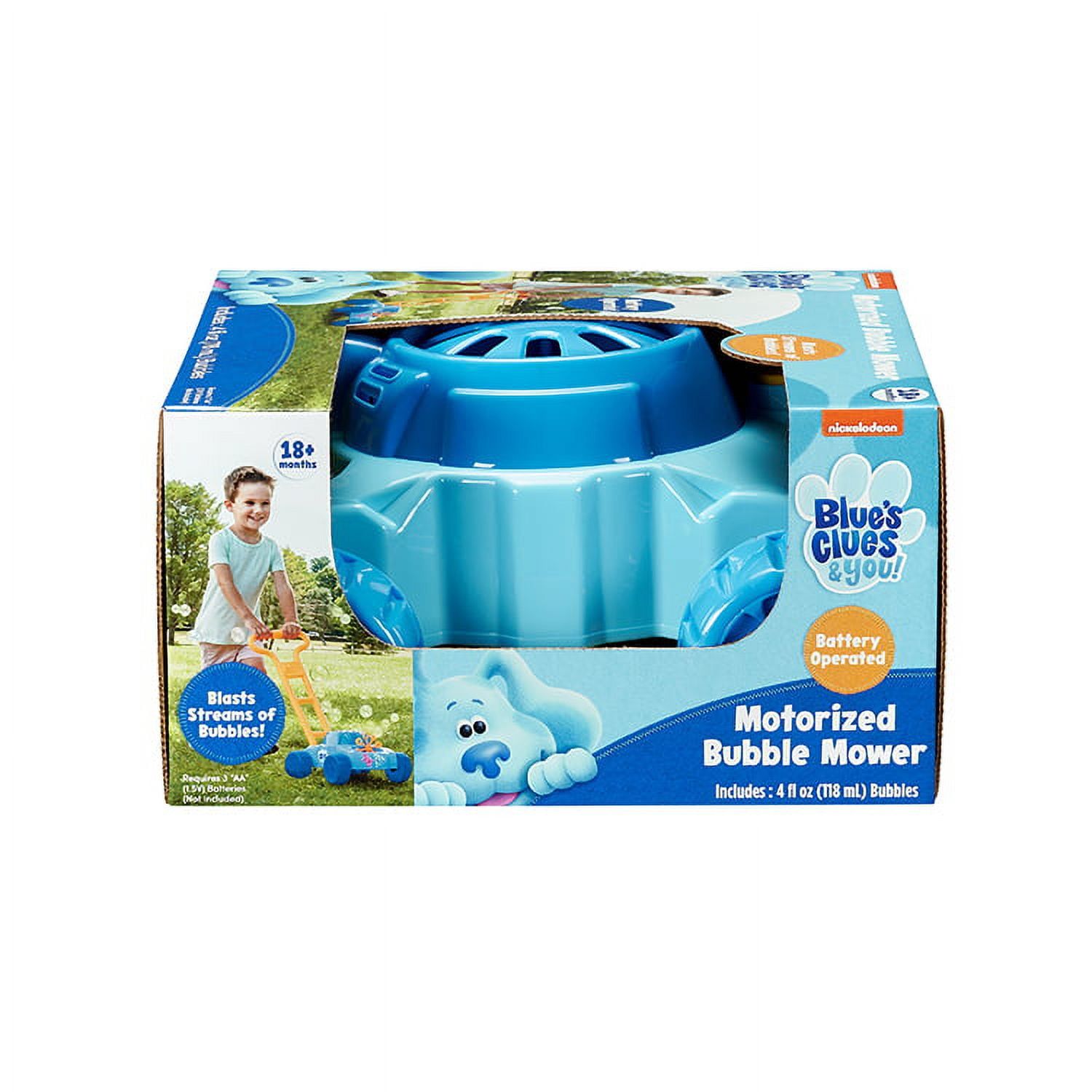 BLUE'S CLUES AND YOU MOTORIZED BUBBLE MOWER INCLUDES 4 FL OZ BUBBLES