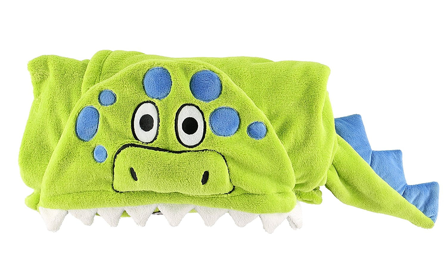 Lazy One Critter Kids Green Dinosaur With Tail 40" x 50" Poly Fleece