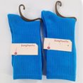thumbnail image 5 of Autumn And Winter Pure Candy Color Ladies Pile Socks Dark Blue, 5 of 5