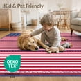 thumbnail image 4 of ODIKA Front Door Patriotic Striped Frame Generic Stars Vintage Bordered Pet Friendly & Kids Safe Bedside for Bedroom, Nursery, RV, 4 of 7