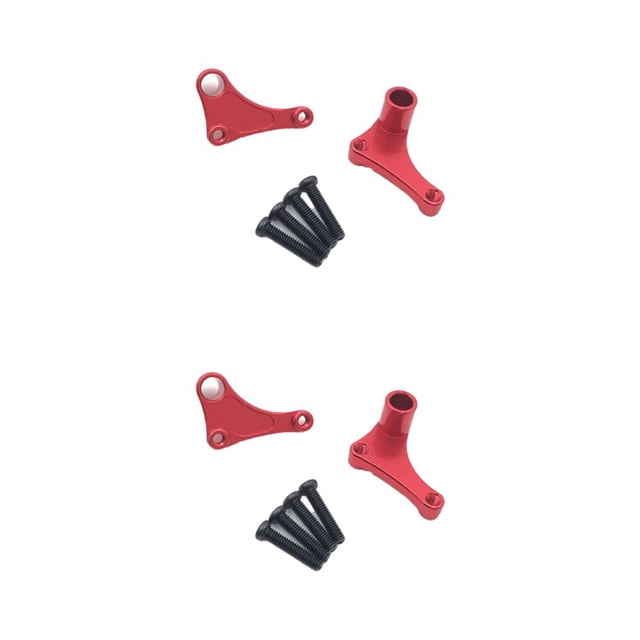 Scienceny 2 piezas de parte de dirección de coche de control remoto actualización portátil piezas desmontables que no se desvanecen accesorios Rojo 2piezas