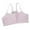 01_Pink, variant on Girls Back Double Mesh Sports Bra First Training Camisole Soft Comfortable Solid Color Bras for Teens 02_White,One Size