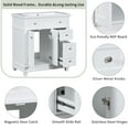 thumbnail image 6 of Euroco 30" Bathroom Vanity Cabinet with Sink Combo Set, Undermount Resin Sink, Free Standing Vanity Set with 2 Drawers& Soft Closing Doors, Solid Wood Frame Bathroom Cabinet, White, 6 of 9