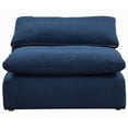 thumbnail image 3 of Sunset Trading Contemporary Puff Collection 4PC Slipcovered Modular Sectional Sofa, Performance Fabric Washable Water-Resistant Stain-Proof, 176" Deep-Seating Down-Filled Couch, Navy Blue, 3 of 8