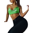 thumbnail image 2 of hirigin Women's Halter Crop Cami Tops, Sparkle Metal Sequin Sleeveless Backless Party Camisole, 2 of 2