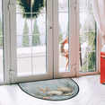 thumbnail image 2 of CURLYOOT Vintage Wood Nautical Coastal Starfish Half Round Door Mat 24'' x 36'', Indoor Outdoor Entrance Rug, Semi Circular Area Rug, Non Slip Washable Absorbent Doormat, Laundry Room Rug, 2 of 7