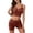 Brick Red, variant on Silk Pajamas for Women Set 2 Piece Sleeveless Cami and Shorts Pjs Set Matching Pjs Print Graphic Summer Loungewear Outfits Summer Loungewear with Pockets