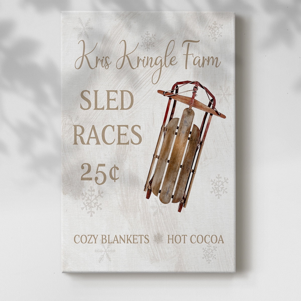 Sled Races- Gallery Wrapped Canvas