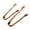 Rose Gold, variant on SPRING PARK 2Pcs Stainless Steel Small Serving Tongs,Cooking Tongs for Tea Party, Coffee Bar, Wedding, Appetizers, Desserts