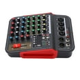 thumbnail image 4 of Controlador Mezclador De Audio, 4 Canales 3 Bandas EQ MP3 Control De Volumen Independiente Consola De Mezcla Digital Con Enchufe Para Grabación ANGGREK No, 4 of 7
