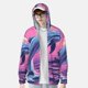 thumbnail image 2 of Fotbe Hawaiian Beach Dolphin Chaqueta con Protección Solar UPF 50+ para Hombre y Mujer, Camisa con Capucha y Bolsillos-Small, 2 of 6