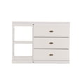 thumbnail image 4 of Discovery World Furniture Kids 3 Drawer Bedside Chest with Shelves in White, 4 of 4