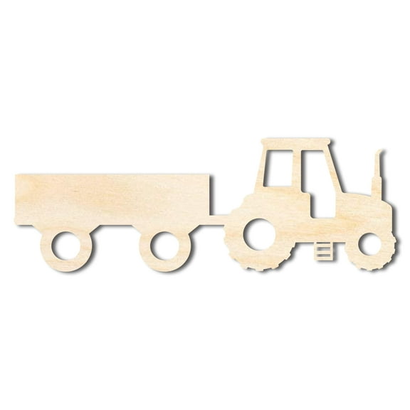 Unfinished Wood Hay Ride Shape 6" / 1/4"