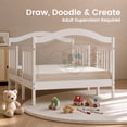 thumbnail image 3 of Dream On Me Rosie 3-in-1 Convertible Toddler Bed with Guardrails, White, 3 of 13