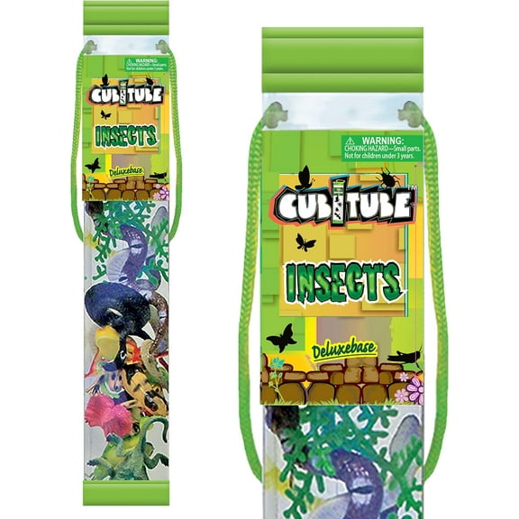 Deluxebase Cubitube 9.8" Insect Figurines, Set of 12