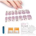 thumbnail image 1 of igozen nanosase BNS bundle | 14 Stylish Nail Polish Strips | Cuticle Stick, Nail Filer and Nail Wipes | Includes SPA Moisturizing Hand Mask Natural Therapy Gloves. (Hand Mask + K04 Hidden Gem 1pk), 1 of 7