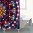 thumbnail image 4 of Colorful Tie Dye Mandala Pattern Shower Curtain 84"x72" ,Bathroom Decorative Shower Curtains Set with 12 Hooks,Modern Waterproof Washable Shower Curtain, 4 of 6