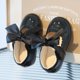 thumbnail image 1 of Zapatos de princesa de una sola capa multiusos con lazo bonito para niña, zapatos de cuero, zapatos de baile, 1 of 6