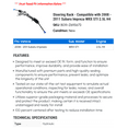 thumbnail image 2 of Steering Rack - Compatible with 2008 - 2011 Subaru Impreza WRX STI 2.5L H4 2009 2010, 2 of 2