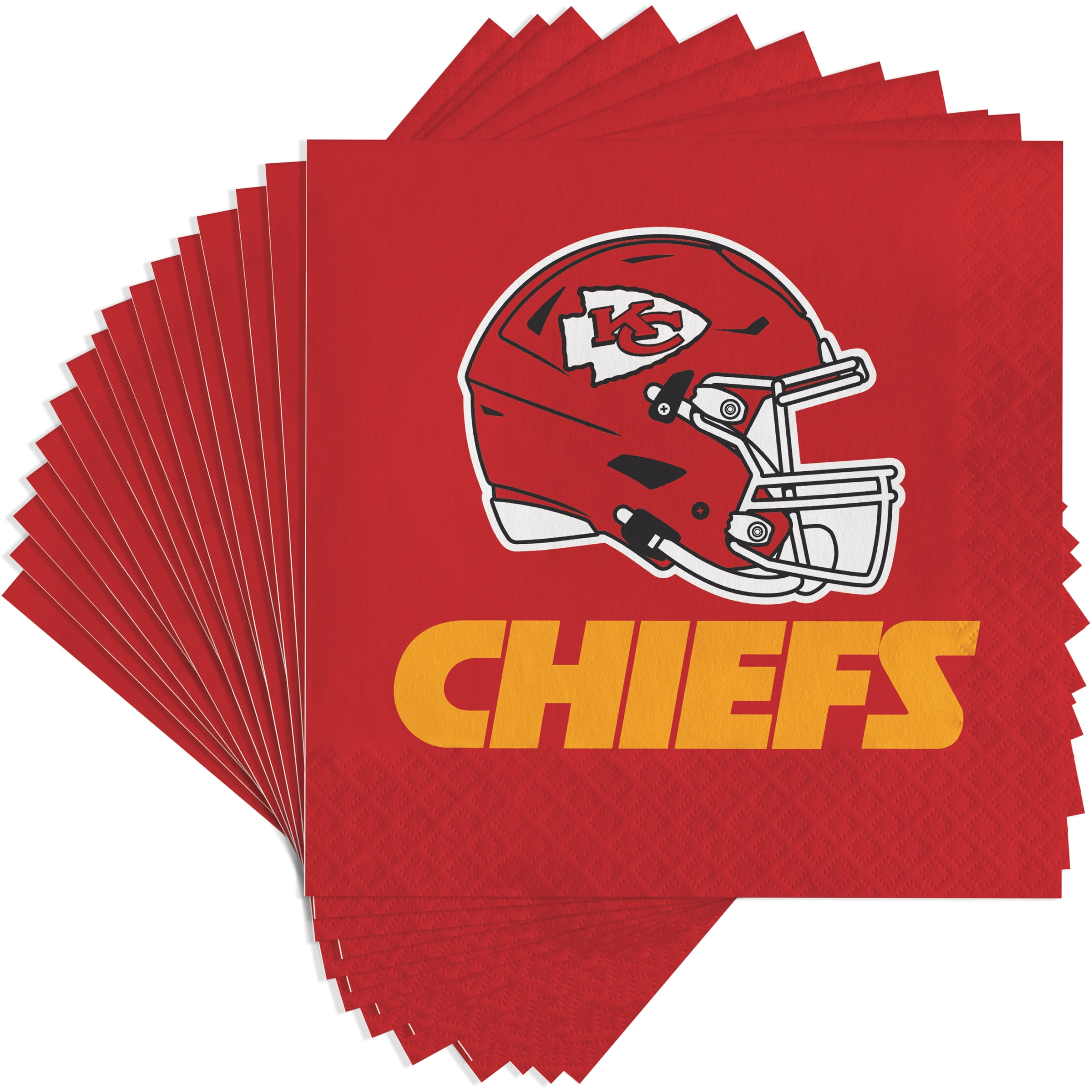 Kansas City Chiefs Paper Napkins 48 Count for 24 Guests