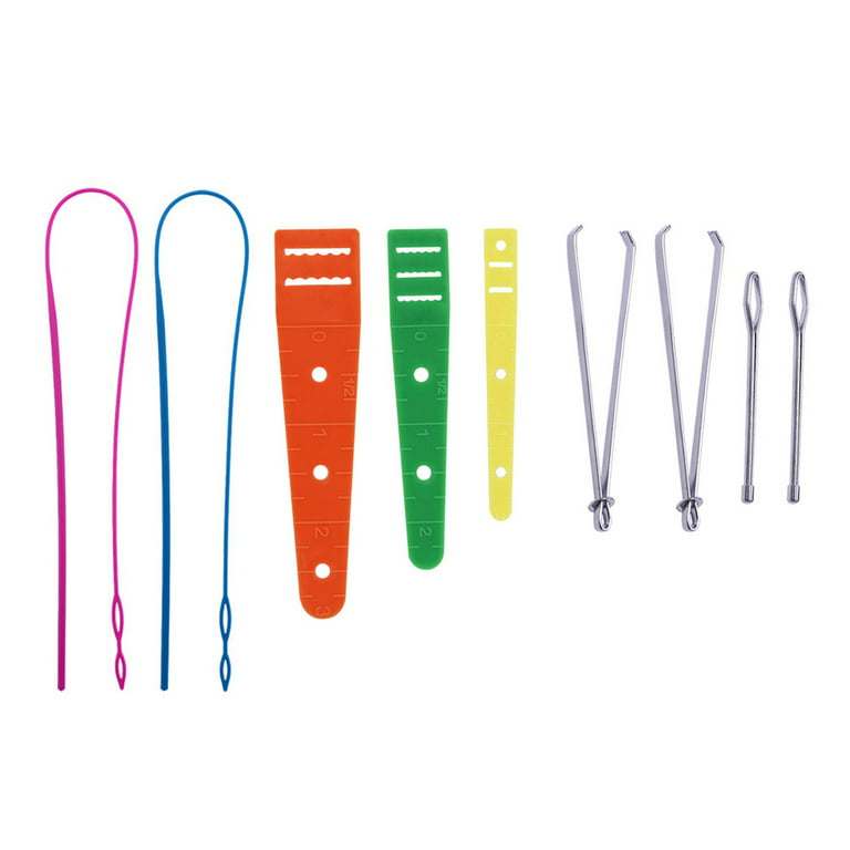 9pcs Elastic Band Threader Drawstring Guide Sewing Waistband Elastic Strap  Rope Threading Tool 