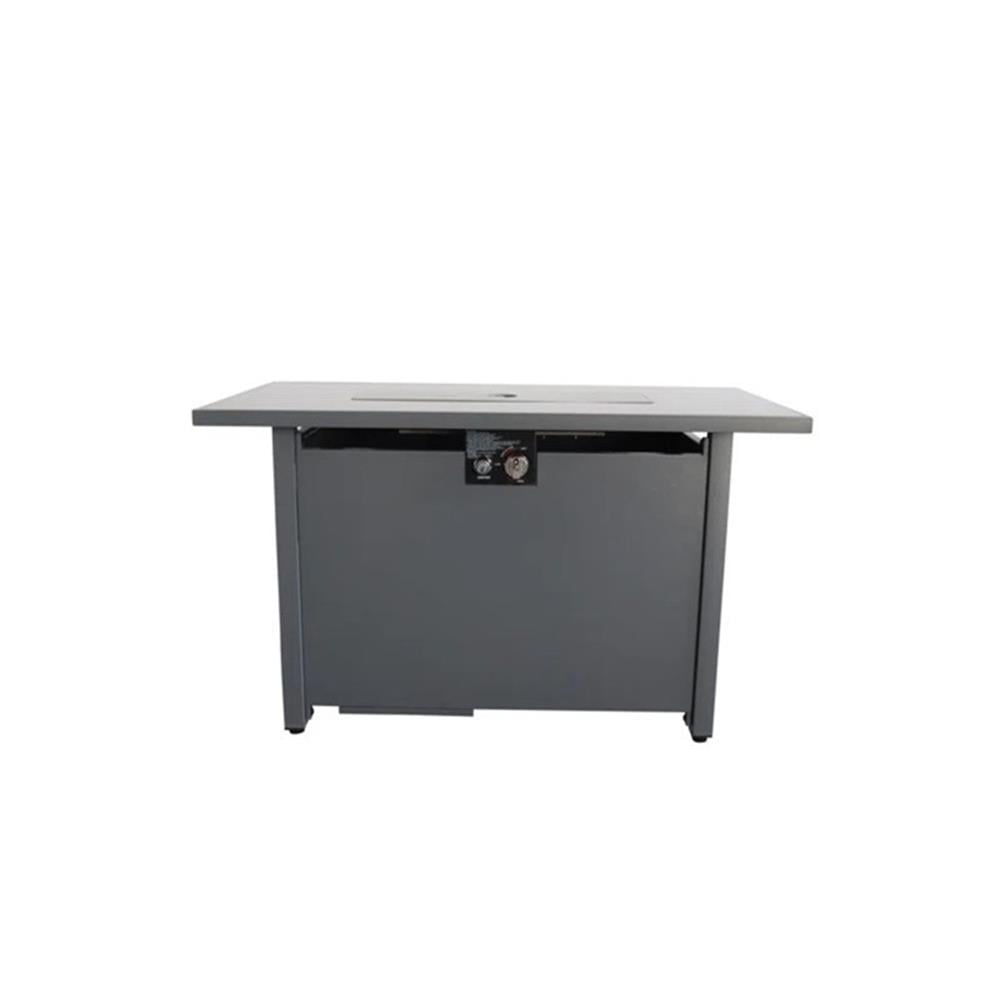 25'' H x 42'' W Steel Outdoor Fire Pit Table with Lid  Durable and Stylish