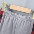 thumbnail image 6 of Towmus Toddler Baby Boy Fall Winter Clothes Casual Flannel Shirt Tops Plaid Hooded Jacket Color Block Sweatpants 2Pcs Unisex Outfit, 6 of 7