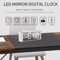 thumbnail image 2 of Led Alarm Clock 12/24 Hour Backlight Modes Function Clock Accessory for Home Festival New Year Party Background, 2 of 9
