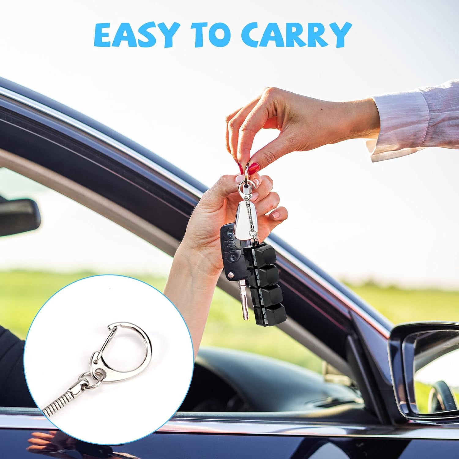 3Pcs Keyboard Fidget Toy 4-Button Fidget Keyboard Keychain Stress Relief Toys Funny Fidget Keyring Finger Keyboard Keychain Keyboard Clicker Fidget Decompression Toys