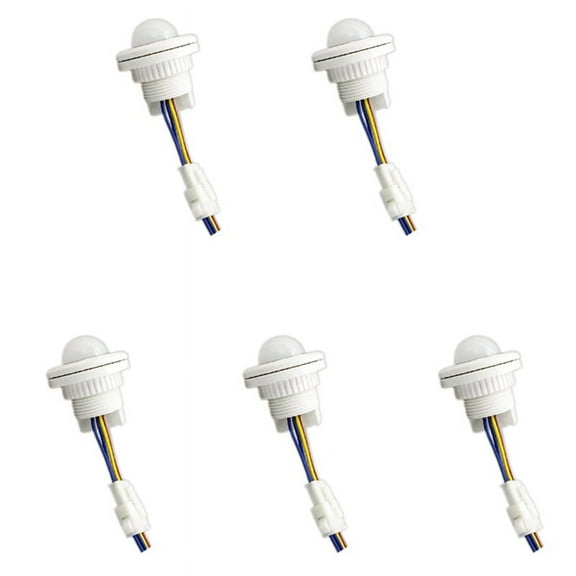 5X Mini PIR Infrared Motion Sensor Detection 220V Adjustable Time Infrared Automatic LED Light