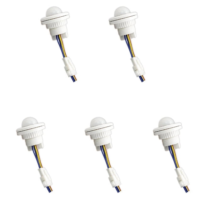 5X Mini PIR Infrared Motion Sensor Detection 220V Adjustable Time Infrared Automatic LED Light
