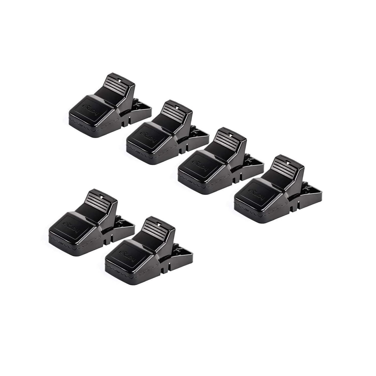eXuby Large Powerful Rat Traps (6 Pack) - Kills Instantly with Powerful Steel Spring - Setup in Seconds - Wash & Reuse Over & Over - Rat Control without Harmful Poisons or Chemicals