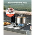 thumbnail image 2 of KFFKFF Single Side Burner Propane Built-in Side Burner , 15000BTU Nature Gas Burners Stainless Steel For BBQ Outdoor, 2 of 9
