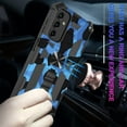 thumbnail image 5 of Samsung Galaxy A54 5G Camo Case with Kickstand,Rugged Outdoor Military Grade Heavy Duty Shockproof Cover with Car Mount Holder Phone Case for Galaxy A54 5G 6.4'' Camouflage -Blue, 5 of 9